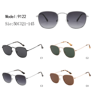 Gafas de Sol con Marco Metálico Geométrico, Rectangulares, Montura Completa, Unisex, Protección UV400, Estilo Casual para Adultos - Product Image 3