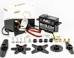 FEETECH STS3045M enkoding magnetik, 6KG gigi logam 360 derajat rotasi terus menerus lengan robot presisi tinggi - Product Image 6