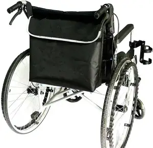 批发420D牛津残疾人轮椅储物袋轮椅背包大容量折叠拉杆袋