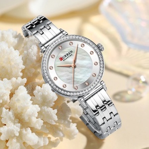 CURREN 9087 Fashion Women's Quartz <b>Watch</b> Casual Luxury Diamond Case Waterproof Stainless Steel Elegant Ladies Business <b>Watches</b> - Product Image 5