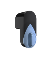 Serrure connectée Jixin Smart Home en ABS noir avec contrôle via l'application Tuya, Wi-Fi, carte mémoire, sécurité de niveau A, compatible avec les portes en verre