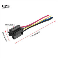 Arnés de Cableado para Relé Automotriz de 12V 40A, 5 Pines, Universal, para Seguridad del Automóvil, Anti-Robo, con Cable de Alta Resistencia