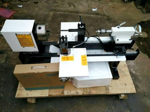 Tour à bois CA-16 MINI, machine à tourner prête à être expédiée, système de contrôle professionnel CNC pour perles en bois avec connexion Internet - Product Image 2
