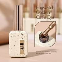 Vernis à ongles gel Hanyi 15 ml sans HEMA/TPO, effet œil de chat doré, LED, 24 couleurs, tenue 28 jours, OEM personnalisé, végan, non toxique