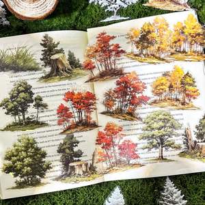 25 autocollants par paquet Greenfield Secret Series Handbook Décoration Matériel Autocollants étanches - Product Image 2