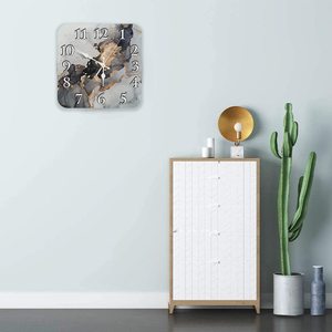 For Living Room Home Decor <strong>Clocks</strong> Creative <strong>Wall</strong> <strong>Clocks</strong> Tempered Glass Mute Quartz <strong>Kitchen</strong> Birthday Red Kid Modern Single Face - Product Image 3