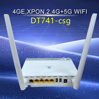 Router ONU Bekas DT741-csg Fiber ONT 4GE LAN 2.4G/5G WIFI ONU Dualband Wi-Fi ONT
