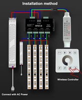 24 В светодиодная Беговая полоса Smd2835 дневные беговые светодиодные пиксельные полосы для внутреннего освещения Светодиодная лента