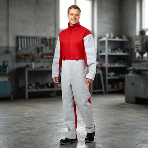<b>Red</b> And Gray Safety <b>Suit</b> <b>Men</b> Reflective Workwear Industrial Use Class 2 Protective Clothing - Product Image 4
