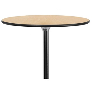 60cm Round Plywood Top <strong>Poseur</strong> <strong>Table</strong> Chrome Base 42" Bar Height Cocktail <strong>Table</strong> for UK Event Hire - Product Image 4