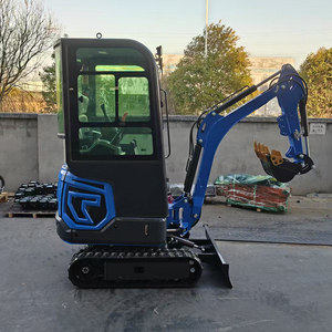 Producto caliente Euro 5 Diesel 1,2 Ton Mini Excavadora Maquinaria de tierra Empacadora compacta Agricultura Tipo sobre orugas Excavadora pequeña para la venta - Product Image 1