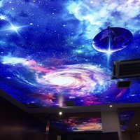 Plafond tendu acoustique super durable en film souple pour boîte à lumière - Membrane rétroéclairée UV IP65, cadre en aluminium pour cinéma et théâtre