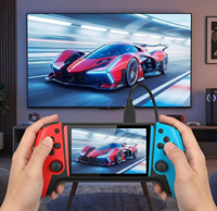 Console de jeu portable rétro de Noël Q21 avec 500 jeux intégrés, manette sans fil rechargeable