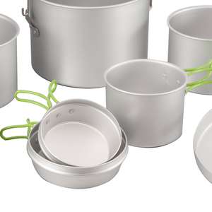 Bộ Dụng Cụ Nấu Ăn Cắm Trại Bằng Nhôm 8 Món Thiết Kế Mới - Product Image 6