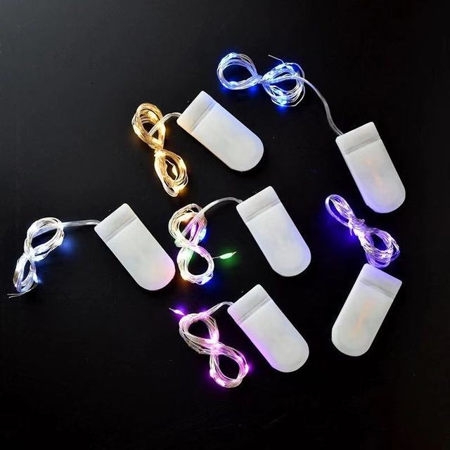 Warm White Fairy Lights Battery Operated Mini Waterproof String Lights Silver Wire Firefly Starry Lights