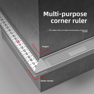 Righello Angolare a L in Acciaio Inossidabile da 13mm con Base Larga, Spessore 1.2mm, per Falegnameria, Angolo Retto a 90 Gradi, in Lega di Zinco - Product Image 2