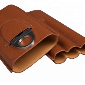 Meilleures ventes d'étui à cigares portable en <span class=keywords><strong>cuir</strong></span> avec accessoires de luxe classique Premium <span class=keywords><strong>Cigarette</strong></span> Box Design - Product Image 1