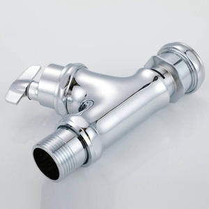 HLK Usine Grossiste Laiton Manuel Temporisé Toilette Vanne De Chasse Chrome Placage Économie D'eau Vanne De Chasse Murale Hôtel - Product Image 3