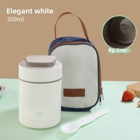Termo de Acero Inoxidable 304 de 500 ml para Leche de Soya, Taza Térmica de Una Sola Capa, Aislamiento Térmico, Antiderrames, para Trabajadores de Oficina y Estudiantes
