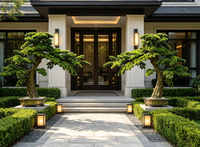 Árbol de Pino Artificial para Recibir Invitados, Decoración de Bonsái de Pino, Decoración de Paisajes Interiores, Decoración Suave para Hoteles y Centros Comerciales