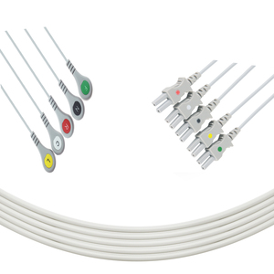 Consumibles Médicos Compatibles con Spacelabs, Cables de ECG Ultraview SL 90367, Cable de ECG de 5 Derivaciones Ultraview con Conector a Presión IEC - Product Image 3