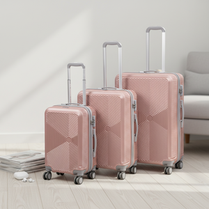 3-<strong>Piece</strong> ABS+PC Travel Luggage Set 20/24/28 Inch Waterproof Lightweight Password Lock 4-Wheel Simple Design Unisex Suitcase - Product Image 1