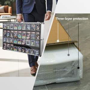 Vitrine d'exposition pour cartes 34"x23" en aluminium, grande vitrine d'exposition pour salon professionnel - Product Image 4