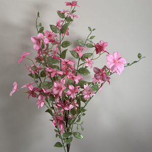 Vente en gros de branches de fleurs artificielles d'oranger et de <span class=keywords><strong>jasmin</strong></span> pour centre de table de mariage, tiges de fleurs de <span class=keywords><strong>jasmin</strong></span> en soie pour toile de fond florale - Product Image 5