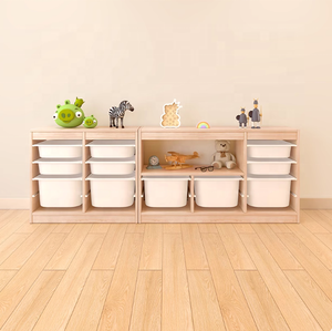 Armoire de rangement de jouets pour enfants salon contre le mur grande capacité étagère bébé livre d'images étagère de rangement armoire à jouets - Product Image 5