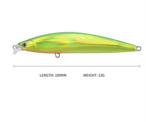 เหยื่อปลอมแบบมินโนว์ 100 มม. 13 กรัม สำหรับตก<span class=keywords><strong>ปลา</strong></span>ทะเล รา<span class=keywords><strong>คา</strong></span>โรงงาน เหมาะสำหรับตกปลาชายฝั่ง ตก<span class=keywords><strong>ปลา</strong></span>หิน ตก<span class=keywords><strong>ปลา</strong></span>ในบ่อ - Product Image 2