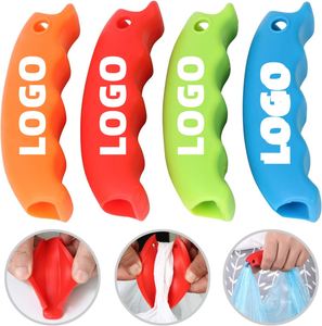 Soporte Ergonómico de Silicona sin BPA para Bolsas de Compras, Protector de Manos para Transportar Comestibles con Agujero para Llavero, Logotipo Personalizado Promocional - Product Image 5
