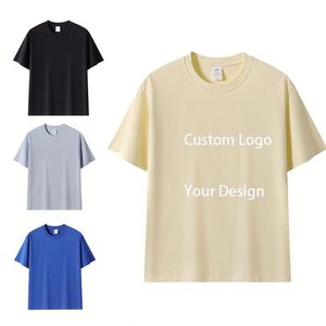 Camiseta Informal Extra Grande Personalizada 100% Algodón 230gsm Manga Corta Color Sólido Camiseta Deportiva Extra Grande - Product Image 1