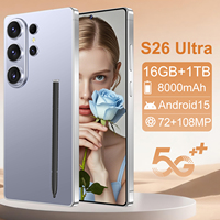 Smartphone S26 Ultra CDMA 4G Original, Resistente al Polvo, Económico y Popular, Pantalla de 7.3 Pulgadas y 120Hz, 16GB+1TB de Almacenamiento, Quad Core MTK, 108MP