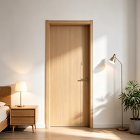 Fabricant de portes intérieures sur mesure, portes à panneaux plats avec cadre enveloppé, étanches et insonorisées pour salons et chambres en gros