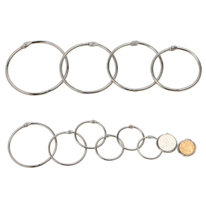 Kim Loại Lỏng Lá Cuốn Sách Ràng Buộc Vòng Cho Văn Phòng Phẩm Cuốn Sách Chất Kết Dính Vòng, Văn Phòng Ràng Buộc Nhà Cung Cấp Kim Loại Chất Kết Dính Clip Cho Cuốn Sách Cho - Product Image 3