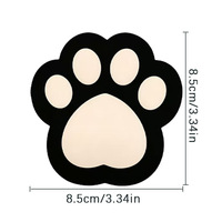 Fixations antidérapantes pour tapis motif patte de dessin animé, autocollants lavables et réutilisables en PU pour tapis avec adhésif sans résidu pour tapis, tapis de sol et escaliers