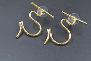 ต่างหูชุบทองคำภาษาฮินดีทันสมัยเครื่องประดับแฟชั่นในรูปทรงกลมสำหรับผู้หญิงและเด็กผู้หญิง - Product Image 2