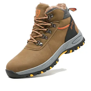 2023 Winter Warmth Blue Leather Industrial Work Safety Shoes For Men Industrial Safety Shoes
