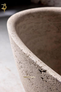 עיצוב חדש יוקרה למבוגרים מזור מגולף יד מגולף טבעי אבן גרניט מקלחת אמבטיה טרוורטין - Product Image 6