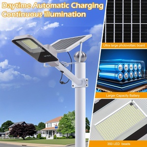 Lampione Solare in Alluminio per Esterni 200W 300W 400W 500W Impermeabile IP65 per <span class=keywords><strong>Illuminazione</strong></span> <span class=keywords><strong>Stradale</strong></span> di Autostrade e Villaggi - Product Image 4