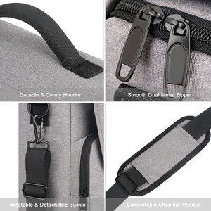 Maletín para Portátil de 15.6 Pulgadas con Logotipo Personalizado, para Hombre, Forrado en Poliéster, Bolso de Mensajero para Negocios, Anti-Robo, Impermeable y Ligero - Product Image 3