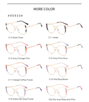 Partagas Fashion Cat Eye TR90 Candy Colors Anti Blue Light Blocking Lunettes Lunettes Monture Optique Lunettes pour Femmes Hommes