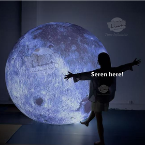 3M 6m personalizado gigante inflable Luna globo hermético Led iluminación evento planeta inflable Luna bola - Product Image 2