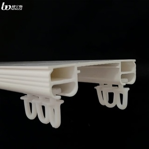 Rail de <span class=keywords><strong>rideau</strong></span> moderne en <span class=keywords><strong>PVC</strong></span> Boningsi SL2, anti-rouille, robuste, longueur personnalisable, <span class=keywords><strong>pour</strong></span> salon, mariage, Bar Mitzvah, contemporain - Product Image 5