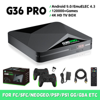 Nouvelle Console de Jeu Domestique G36 Pro 4K Double Système, Boîtier TV Android 11 Quad Core avec 256 Go de Stockage et Plus de 120 000 Jeux Rétro Intégrés, pour le Marché International