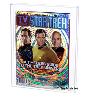 Espositore in Acrilico Trasparente SHP per il 35° Anniversario della <span class=keywords><strong>Serie</strong></span> <span class=keywords><strong>TV</strong></span> "Star Trek", Copertina Scorrevole Inferiore per Libretto Guida, Scatola in Acrilico - Product Image 1