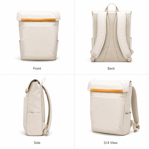 Sac à dos pour ordinateur portable unisexe multi-couches, souple, tendance, avec port USB, antivol, fermeture éclair étanche, capacité 20-39L, en nylon et polyester - Product Image 2