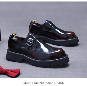 Chaussures Oxford pour hommes en cuir véritable, à bout fermé, à enfiler, imperméables, antidérapantes, légères, pour mariage, affaires, bureau, motif floral - Product Image 5