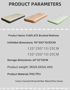 Colchón de Aire Inflable Portátil de PVC, Tamaño Individual, para Camping, Hotel, Gimnasio, Plegable para el Hogar - Product Image 2