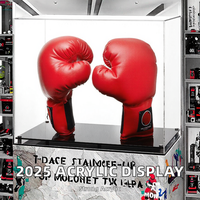 Support d'affichage en acrylique personnalisé de marque HQ 2026, design gant de boxe, publicité moderne, anti-poussière et anti-humidité, pour rangement